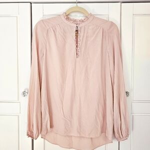 100% Silk Frilled Blouse